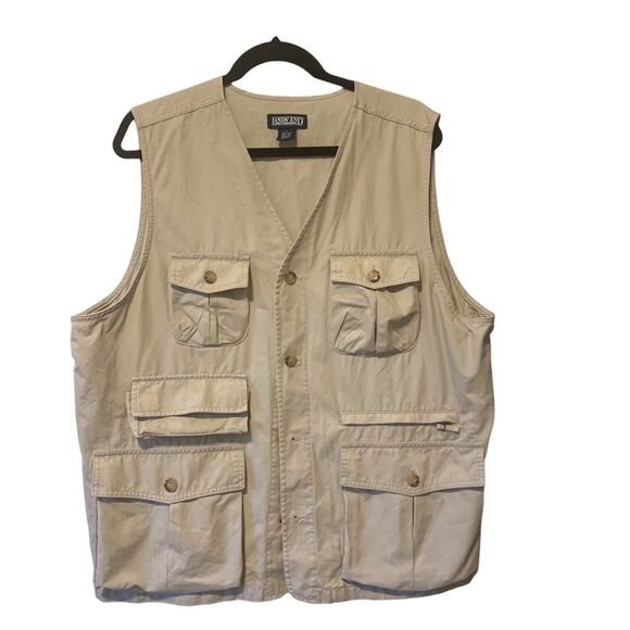 Lands' End Other - Lands' End Men's Photographers Vest, 100% Cotton, Size Large